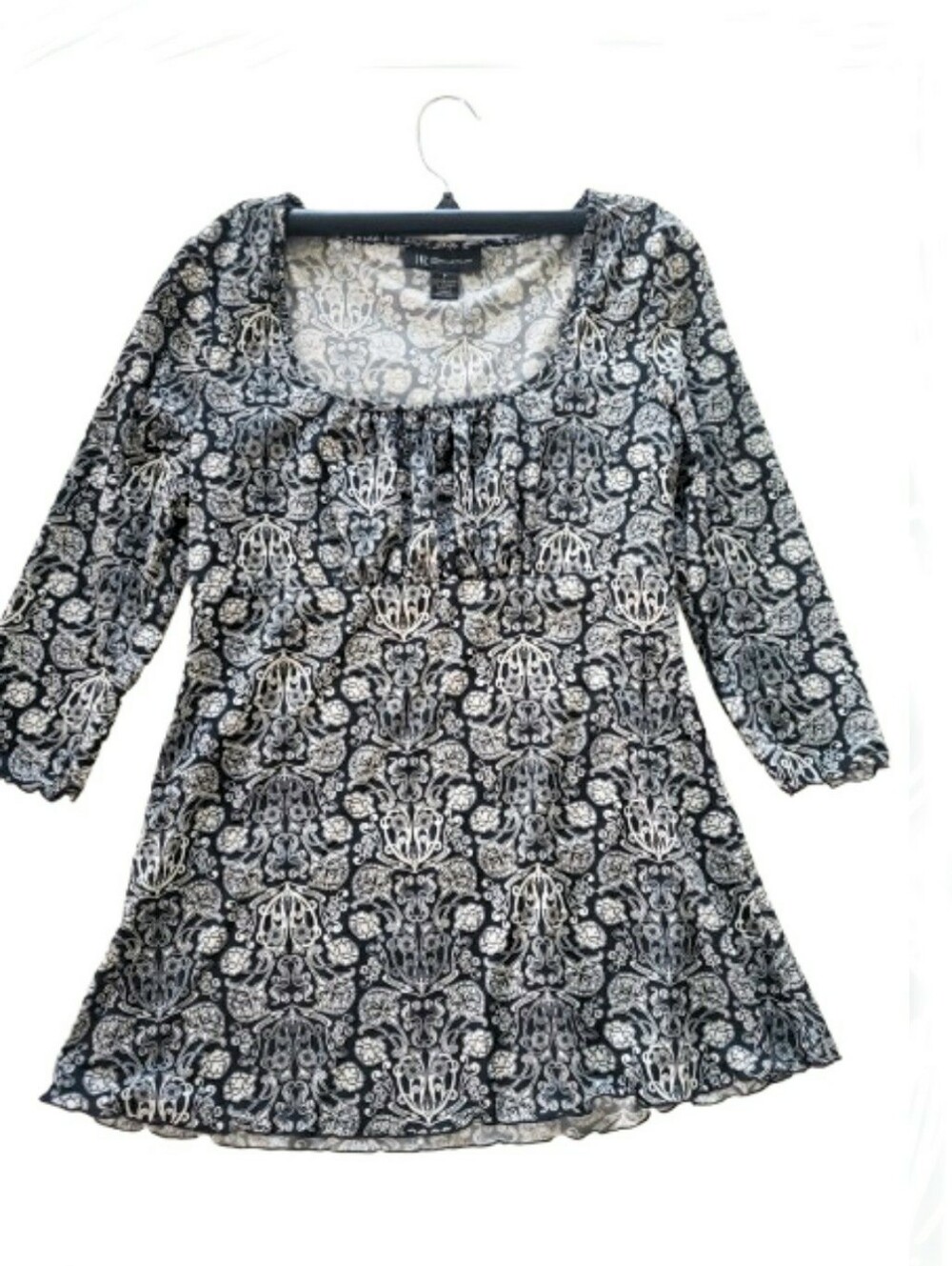 Vintage INC  Damask Empire Waist Top